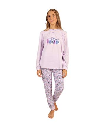 Pigiama da ragazza a manica lunga in cotone Gary Z40001 - SITE_NAME_SEO